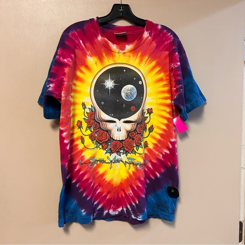 Liquid Blue 1992Grateful Dead tie dye space your face T shirt size Large